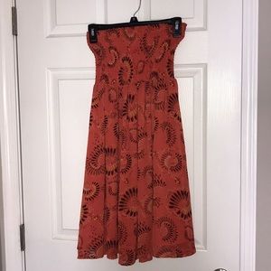 Strapless dress